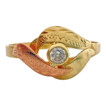 BAGUE OR JAUNE 14CT 1.67GR T57