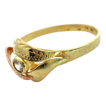 BAGUE OR JAUNE 14CT 1.67GR T57