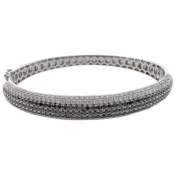 BRACELET OR 18CT 23.32GR DIAMANTS NOIR ET BLANC
