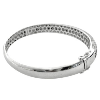 BRACELET OR 18CT 23.32GR DIAMANTS NOIR ET BLANC