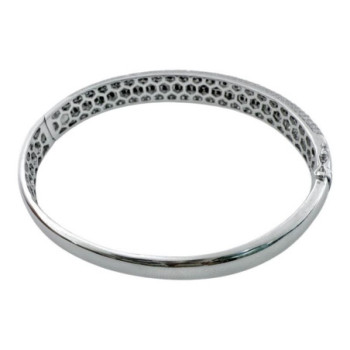 BRACELET OR 18CT 23.32GR DIAMANTS NOIR ET BLANC