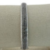 BRACELET OR 18CT 23.32GR DIAMANTS NOIR ET BLANC