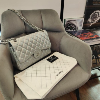 SAC CHANEL JUMBO SILVER 30