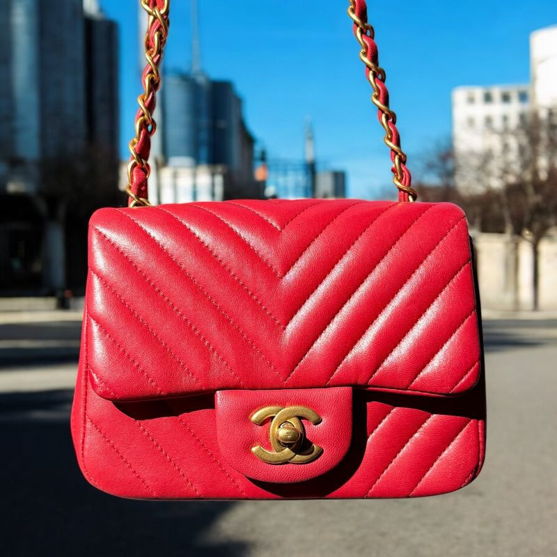 SAC CHANEL MINI TIMELESS ROUGE