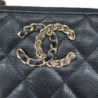 POCHETTE CHANEL 19 NOIR CUIR GRAINE