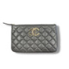 POCHETTE CHANEL 19 NOIR CUIR GRAINE