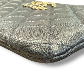 POCHETTE CHANEL 19 NOIR CUIR GRAINE