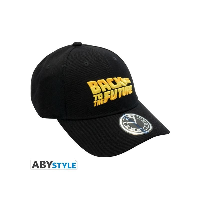 Back to the Future Logo Black Cap