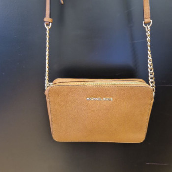 SAC BANDOULIERE MICHAEL KORS JET SET BRUN