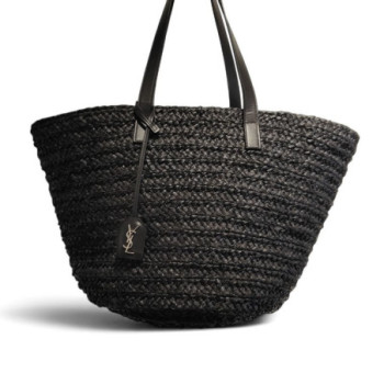 SAC CABAS SAINT LAURENT PANIER M EN RAPHIA