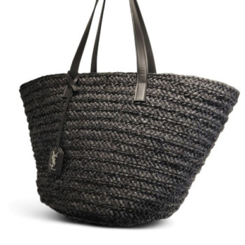 SAC CABAS SAINT LAURENT PANIER M EN RAPHIA
