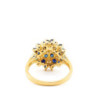 BAGUE OR JAUNE DIAMANTS ET SAPHIRES 4.49G T51