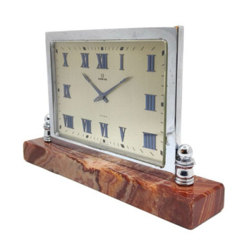 HORLOGE DE TABLE VINTAGE OMEGA 8 DAYS