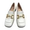 MOCASSINS GUCCI A MORS CUIR BRIXTON IVOIRE T37