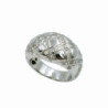 BAGUE OR BLANC 18K DTS 12.86GR T56