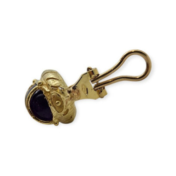 BOUCLES D OREILLES VINTAGE OR 18CT 11.97GRS