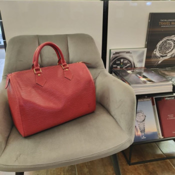 LOUIS VUITTON SPEEDY 35CM ROUGE EPI