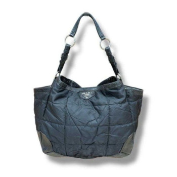 SAC PRADA NYLON CUIR NOIR