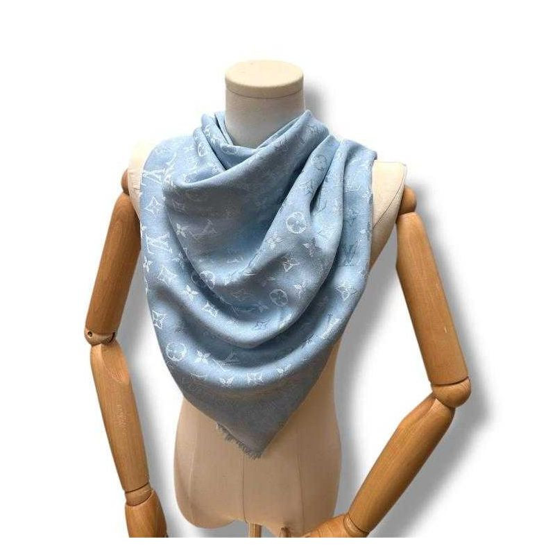 CHALE LOUIS VUITTON BLEU CLAIR