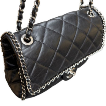SAC CHANEL CHANEL NLACK CAHAINE AROUND