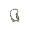 BOUCLES D'OREILLES POMELLATO COLPO DI FULMINE OR BLANC 18CTS PERIDOT ET DIAMNTS