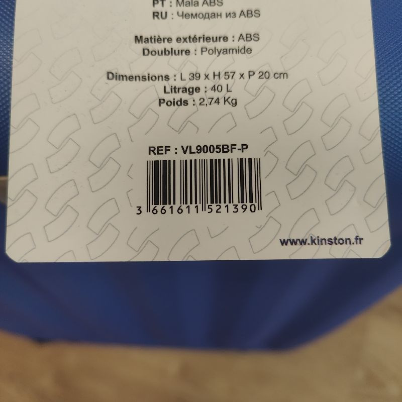 VALISE RIGIDE VL9005 T C