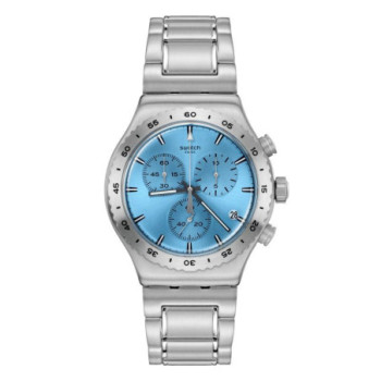 MONTRE SWATCH YVS528G THAT'S SO PEACHY (43mm) Blue Chronograph