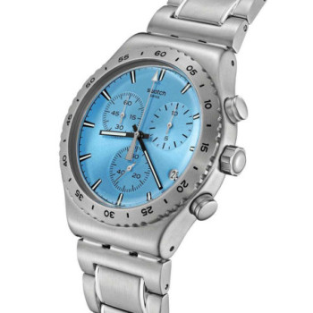 MONTRE SWATCH YVS528G THAT'S SO PEACHY (43mm) Blue Chronograph