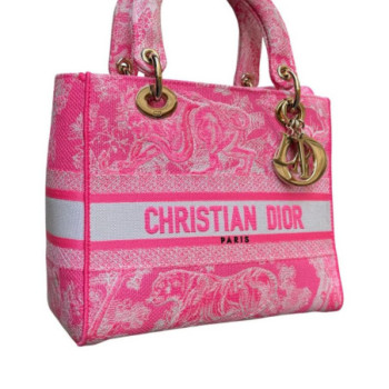 SAC LADY DIOR  ROSE D-LITE TOILE