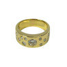 BAGUE EN OR 18CTS 8.82GRS AVEC DIAMANTS TAILLE 53