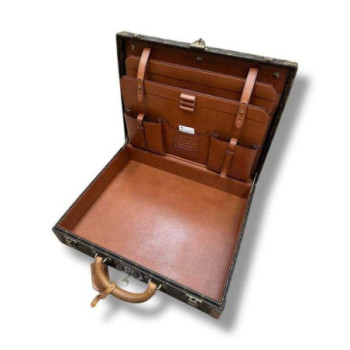 VALISETTE RIGIDE LOUIS VUITTON 44 X 34 MONO ANNEE 90 1 CLEF