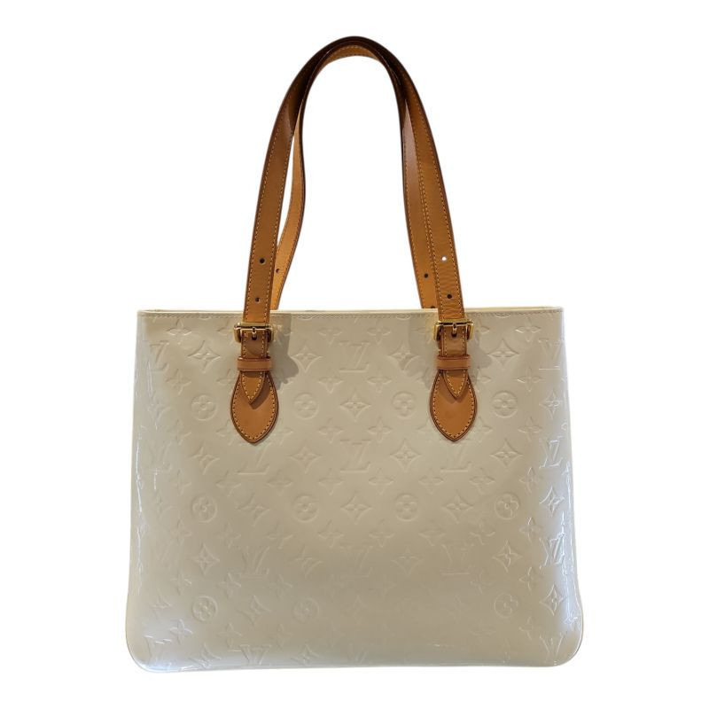 LOUIS VUITTON BRENTWOOD CUIR VERNIS PERLE