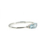 BAGUE OR BLANC 18CT 1.87GR TOPAZE T 64