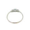 BAGUE OR BLANC 18CT 1.87GR TOPAZE T 64