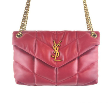SAC A MAIN YVES SAINT LAURENT PUFFER SMALL ROUGE