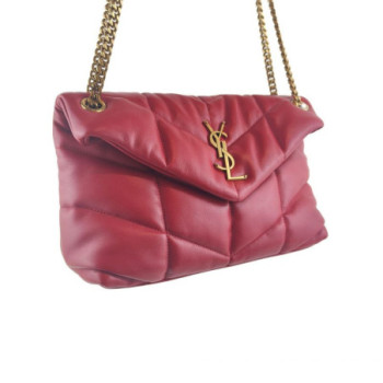 SAC A MAIN YVES SAINT LAURENT PUFFER SMALL ROUGE