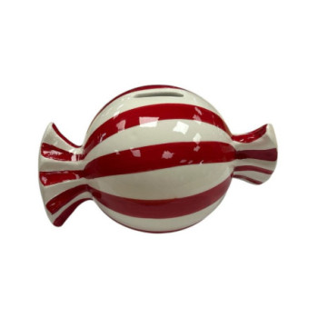 TIRELIRE BONBON H10CM POTERIE