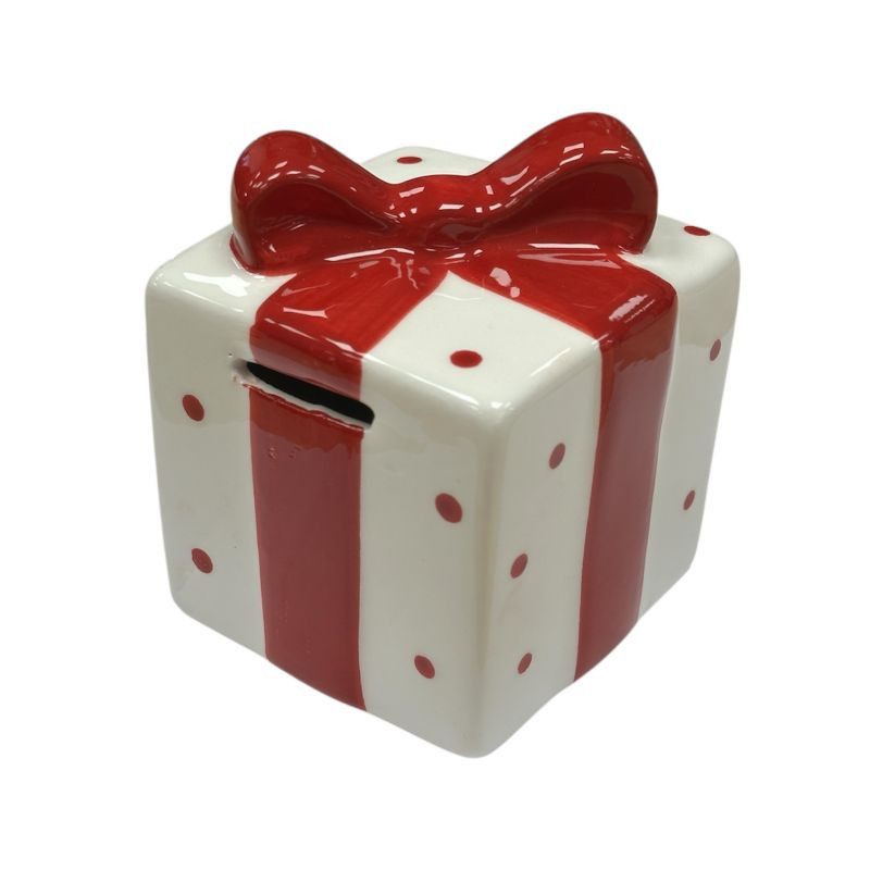 TIRELIRE CADEAU H10.5CM POTERIE