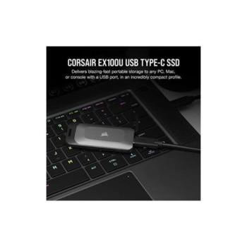 Corsair EX100U 1TB USB-C 1TB External Solid State Drive (CSSD-EX100U1TB)