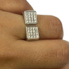 BAGUE OMEGA EN OR BLANC ET DIAMANTS TAILLE 51