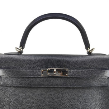 HERMES KELLY 32 RETOURNE TOGO NOIR