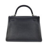 HERMES KELLY 32 RETOURNE TOGO NOIR
