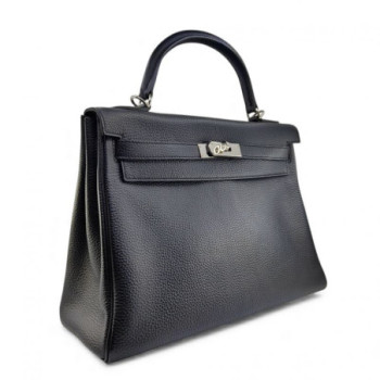 HERMES KELLY 32 RETOURNE TOGO NOIR