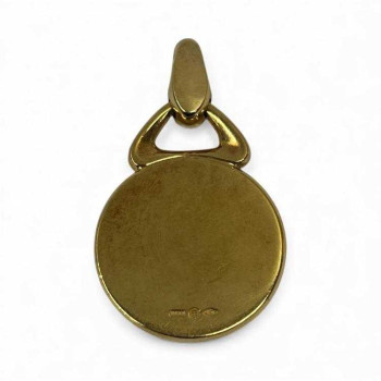 MEDAILLON BULGARI OR ET ACIER 19GRS