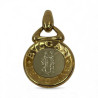 MEDAILLON BULGARI OR ET ACIER 19GRS