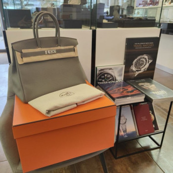 SAC A MAIN HERMES BIRKIN 35 TOGO GRIS MEYER