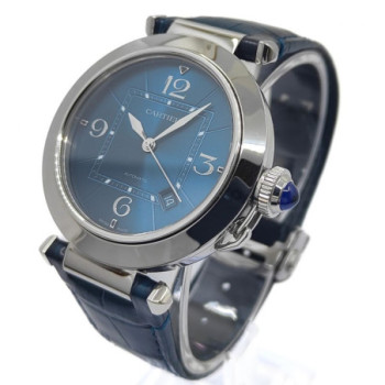 CARTIER PASHA 41 BLUE DIAL WSPA0038