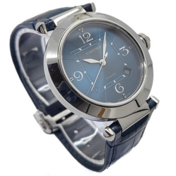 CARTIER PASHA 41 BLUE DIAL WSPA0038