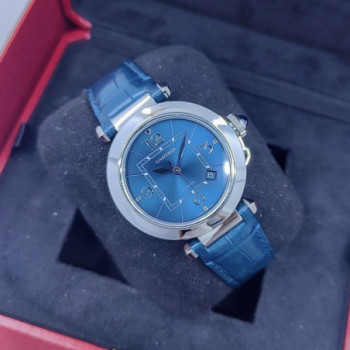 CARTIER PASHA 41 BLUE DIAL WSPA0038