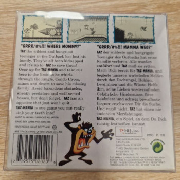 TAZ MANIA GAME BOY COMPLET